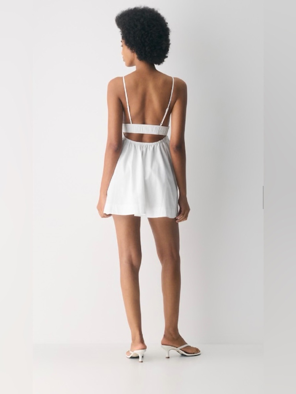 Aritzia Babaton White Encourage Poplin Midi Dress - Picture 3 of 6
